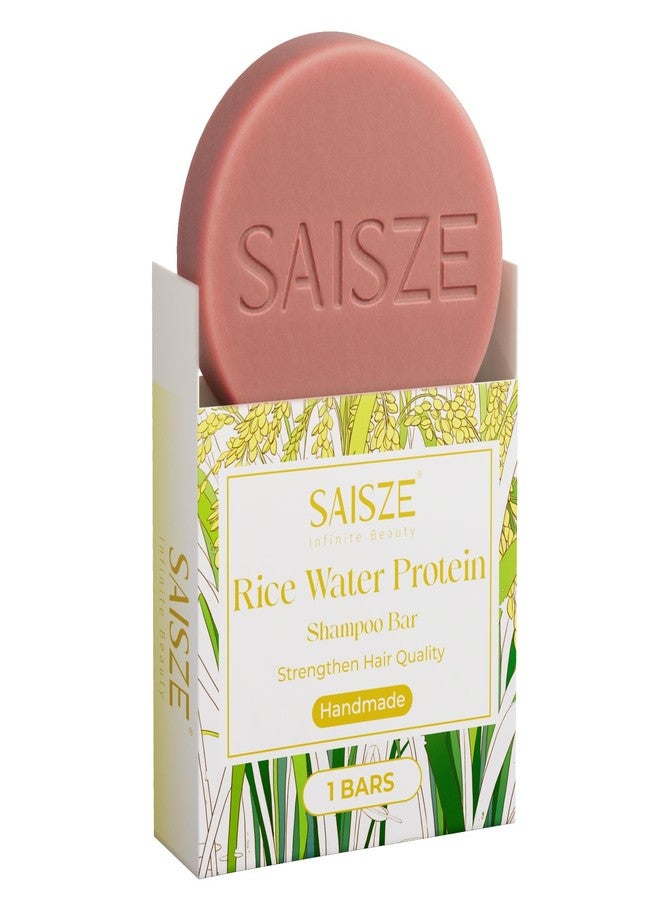 SAISZE Rice Water Shampoo Bar For Hair Growth, Rice Protein & Vitamins For Damage Repair, Strengthening Hair Shampoo For Women - Image 1